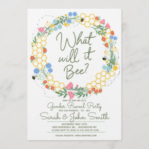 Convites O Que Será A Revelação De Gênero Floral Bebê?