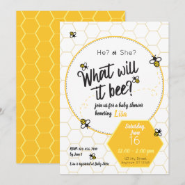 Convites O que será? Revolução do Gênero do chá de fraldas