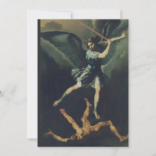 Convites O santo Archangel Michael derrota o diabo