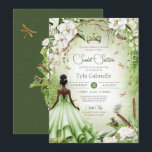 Convites O Sapo Príncipe Fairytale Princesa Sweet 16<br><div class="desc">*~*~** Um sonho de conto de fadas tornou-se realidade. Seu dia especial merece um design de convite muito especial. Dei tanto tempo e me importo em projetar este convite e estou APAIXONADO. Espero que você também esteja! Este elegante convite de aniversário apresenta tantas flores e fauna belas de isca. Dourada...</div>