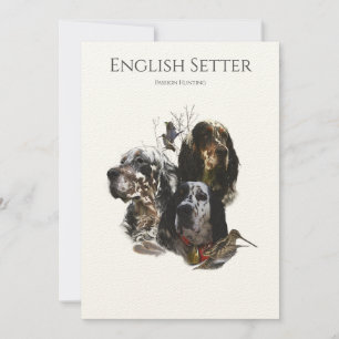 Convites O Setter Inglês, Caça à Paixão