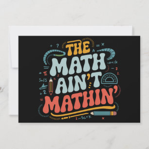 Convites O Show da Matemática Não Está Batendo Mostre Seu T