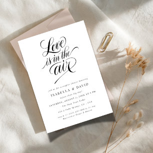 Convites O Simples Amor Moderno Está no Ar Chuveiro para Ca