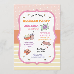 Convites O sono do aniversário do partido de descanso sobr