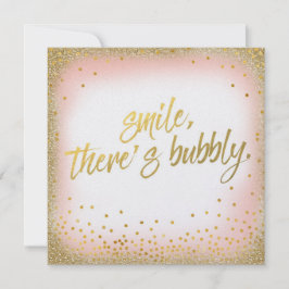 Convites O sorriso Dourado do pêssego lá é pérola