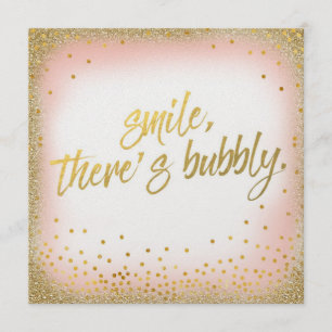 Convites O sorriso Dourado do pêssego lá é pérola