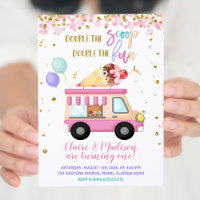 O Sorvete Rosa Duplica O Brinde No Aniversário