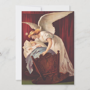 Convites O sussurro de anjo perto do berço