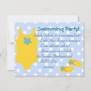 Convites O Swimsiut Amarelo