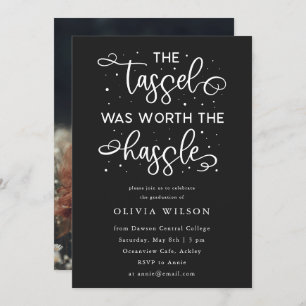 Convites O Tassel Valia A Pena Do Partido Do Formando Hassl