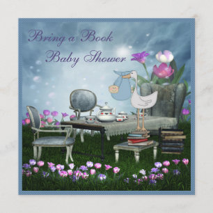 Convites O tea party do jardim traz um chá de fraldas do