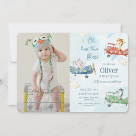 Convites O Tempo de Aventura para Aviões de Animais Cachorr