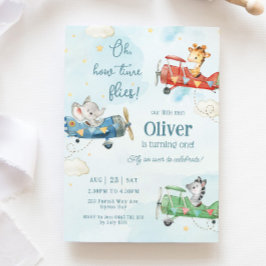 Convites O Tempo de Aventura para Aviões de Animais Cachorr