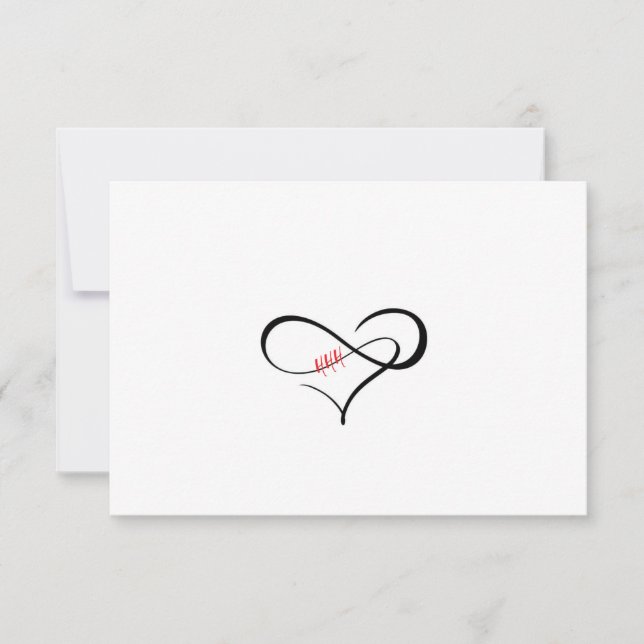 Convites O Triplo H Infinity Heart (Frente)