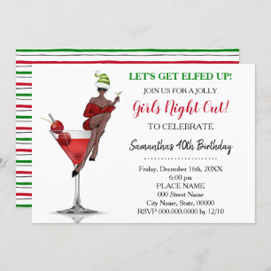 Convites O Vamos de Natal de aniversário fica cansado