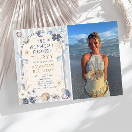 Convites O Verão em que Fiz Trinta Aniversário de 30 anos à