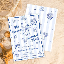 Convites O Verão tornou-se 30 aniversário de 30 anos Bonito