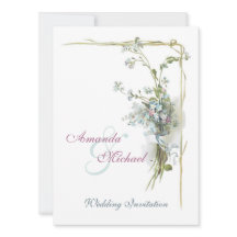 O vintage azul e cor-de-rosa floresce o casamento