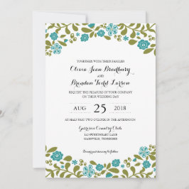 Convites O Wildflower floresce | que Wedding