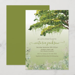 Convites Oak Tree Spanish Moss Floral Southern Charm Invita