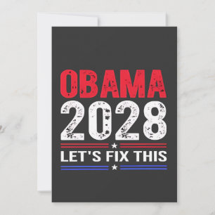 Convites Obama 2028 Corrija Este Vamos Democracy Election U