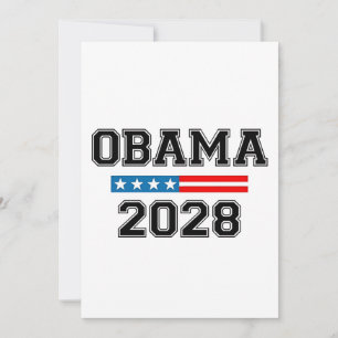 Convites Obama 2028 Democracy Election USA
