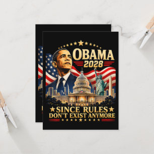 Convites Obama 2028 Já que as Regras Não Existem Mais