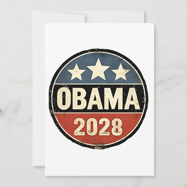 Convites Obama 2028 Política Eleitoral dos EUA (Frente)