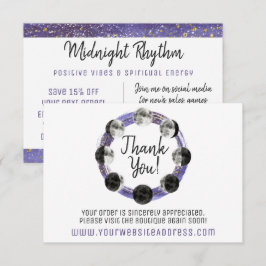 Convites Obrigado A Sua Placa De Ciclo De Lua Completa Com 