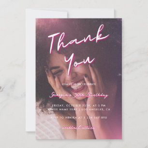 Convites Obrigado, aniversário de 30 anos