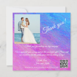 Convites Obrigado Casamento - Mar Poeira de Estrelas - Foto