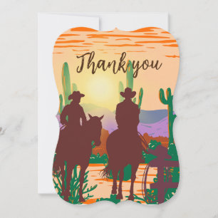 Convites Obrigado, cowboy.