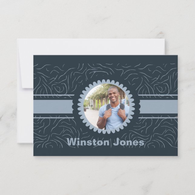 Convites Obrigado da foto do Sunburst você notas (Frente)