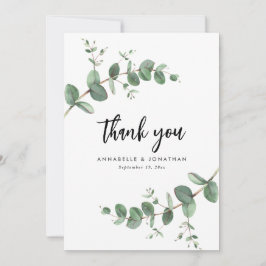 Convites obrigado de eucalipto de casamento para download