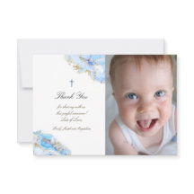 Obrigado do batismo, seu mármore azul