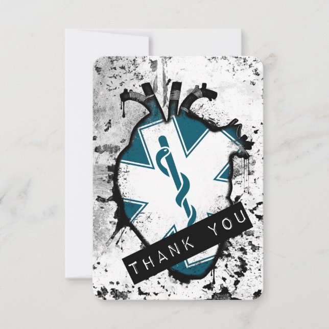 Convites obrigado do primeiro respondente (Frente)