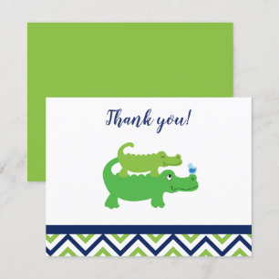 Convites Obrigado formal do crocodilo do jacaré você nota