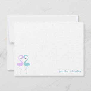 Convites Obrigado liso feito sob encomenda do casal do