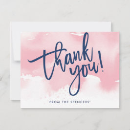 Convites OBRIGADO OBRIGADO A registrar a cor-de-água rosa p