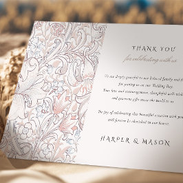 Convites Obrigado Ouro Lily Classic Pastel Morris