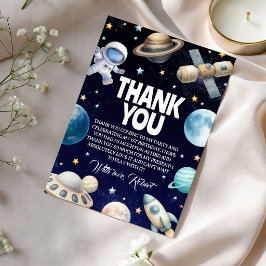 Convites Obrigado pelo Aniversário do Astronauta no Espaço