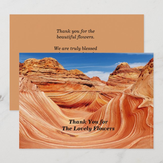 Convites Obrigado pelo Memorial Donation Photo Paradise (Frente/Verso)