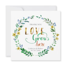 Obrigado por Grinalda Floral Aquarela