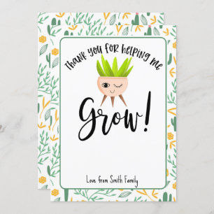 Convites Obrigado por me ajudar a fazer crescer o título de