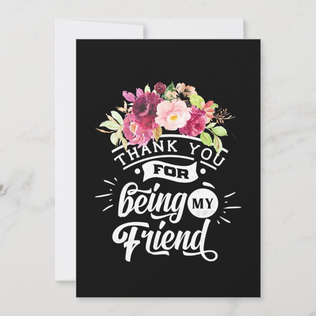 Convites Obrigado Por Serem Meus Amigos (Frente)