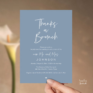 Convites Obrigado por um Brunch, Celebração de casamento pó