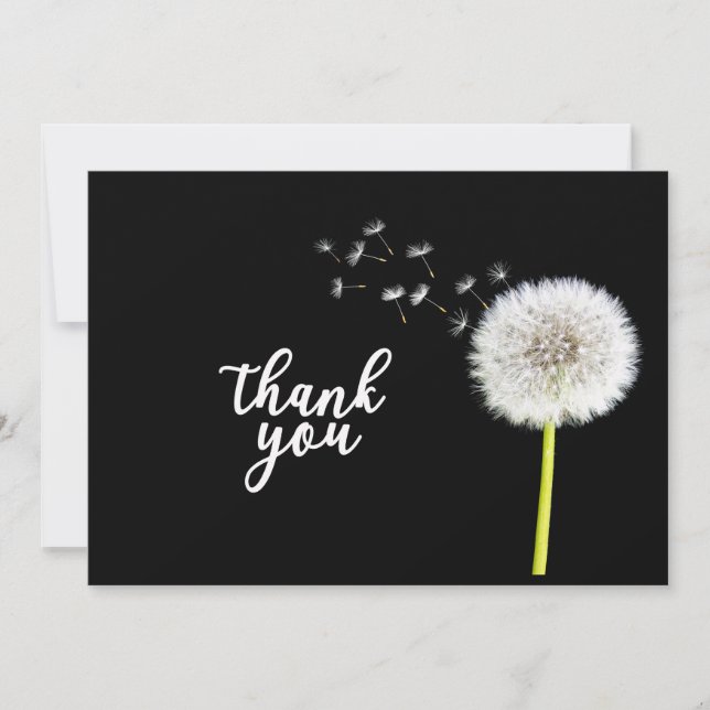 Convites Obrigado por vir a um Dandelion Funeral (Frente)