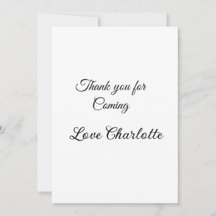 Convites obrigado por vir adicionar nome mensagem de texto 