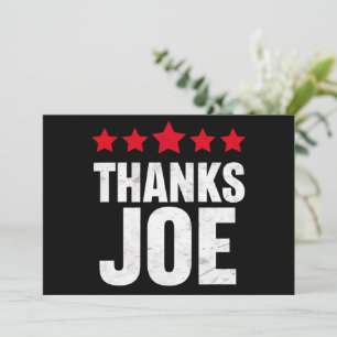 Convites Obrigado Presidente Obrigado Joe Biden Obrigado Jo