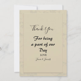 Convites Obrigado Romântico moderno